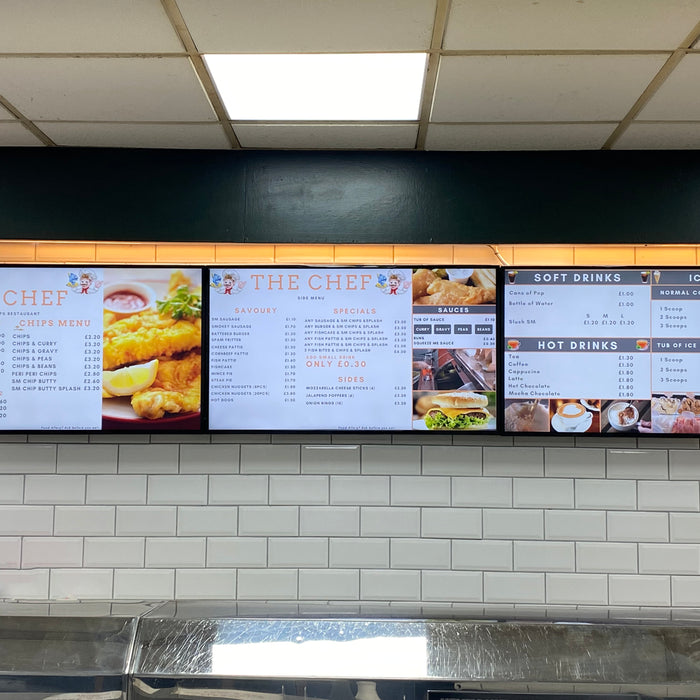 The Chef Video Wall Menu Boards