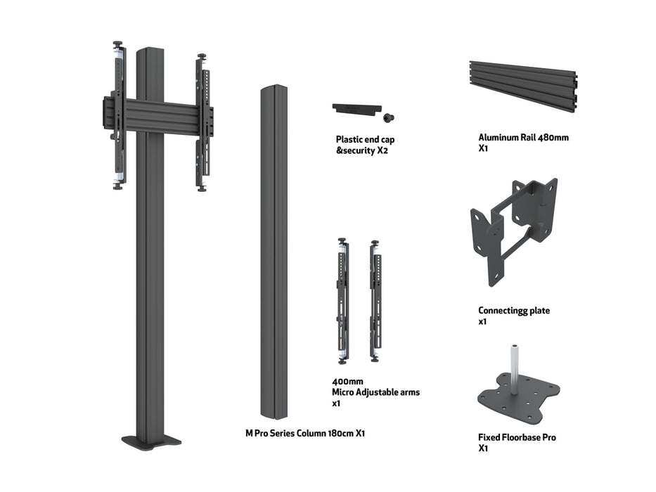 Multibrackets MBFC1U M Floorstands Column Pro - (32"-65")