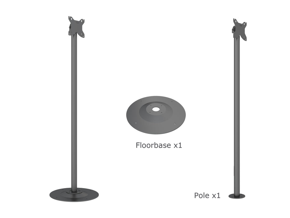 Multibrackets M Pro Series Single Pole Floorstands