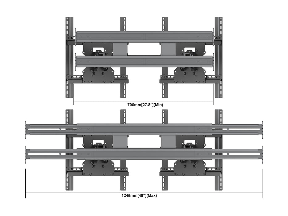 Multibrackets M Store Shelf Mount Pro Dual - (50"-55")
