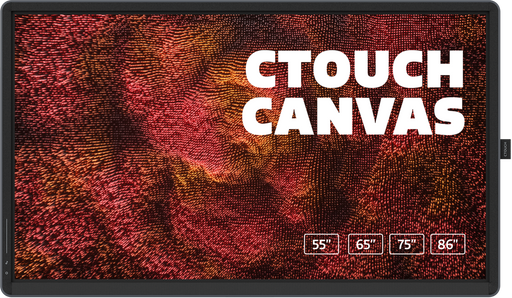 CTouch Canvas 11052565 65” 4K UHD Interactive Touchscreen Display