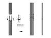 Multibrackets M Pro Series Extension Pipe - 1.5m Black