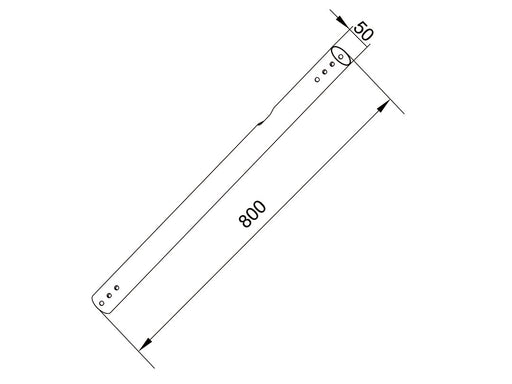 Multibrackets M Pro Series Extension Pipe - 0.8m White