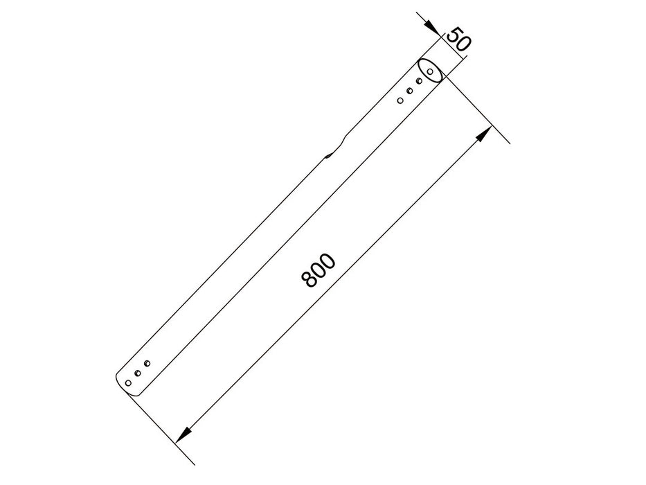 Multibrackets M Pro Series Extension Pipe - 0.8m White