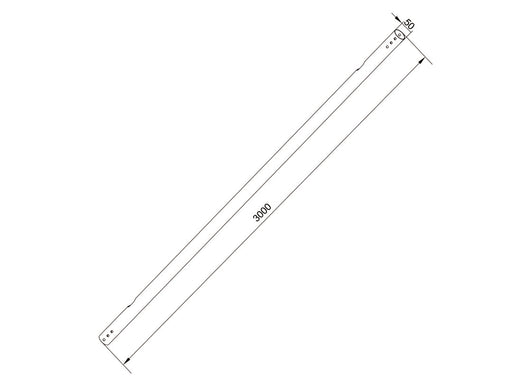 Multibrackets M Pro Series Extension Pipe - 3m White