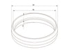 Multibrackets M Pro Series External Pipe Cover White