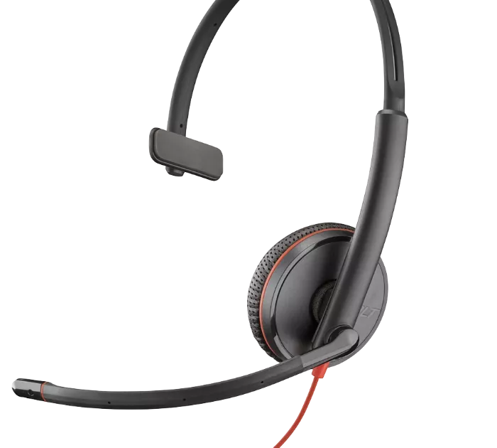 Poly Blackwire 3220 Wired Black Headset