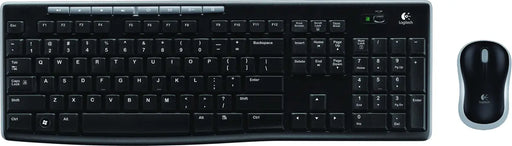 Logitech MK270 Wireless Keyboard And Mouse  Black Desktop Set - 920-004523
