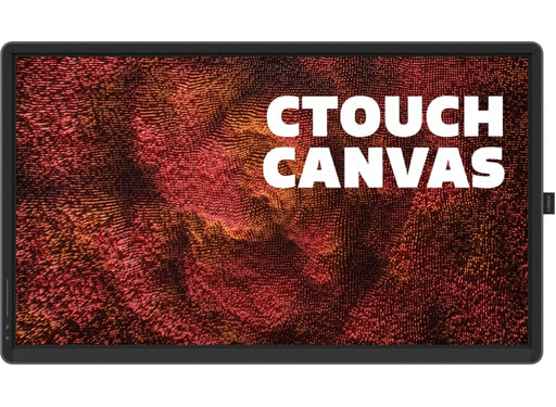 CTouch Canvas 11052575 75” 4K UHD Interactive Touchscreen Display - Grey