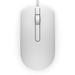 Dell MS116 Mouse - USB - Optical - 2 Button(s) - White - Cable - 1000 dpi