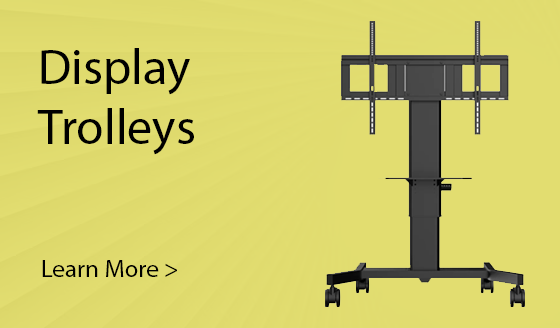 Large Flat Screen Display Trolley - Interactive Display Trolley