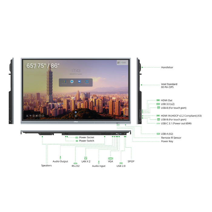 Vivitek NovoTouch EK865i 86" 4K Android Interactive Display