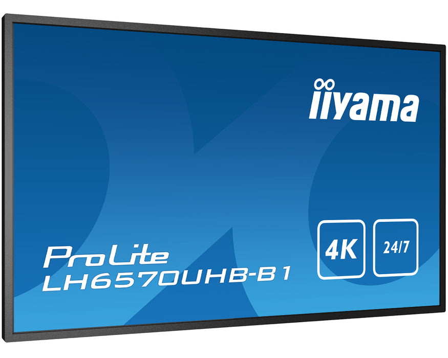 iiyama ProLite LH6570UHB-B1 65" 4K Ultra High Brightness Display