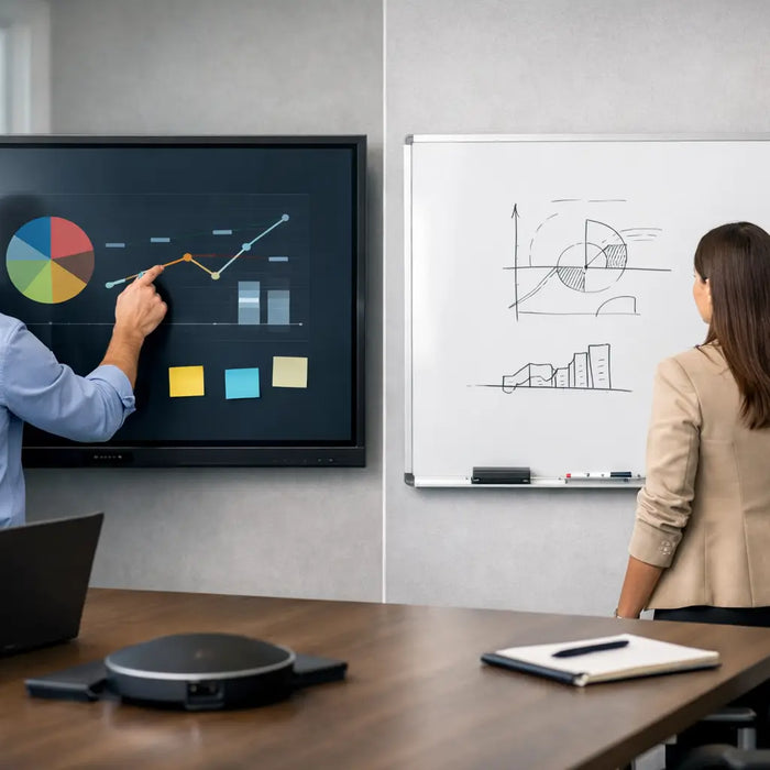 Interactive Flat Panel vs Whiteboard Compared