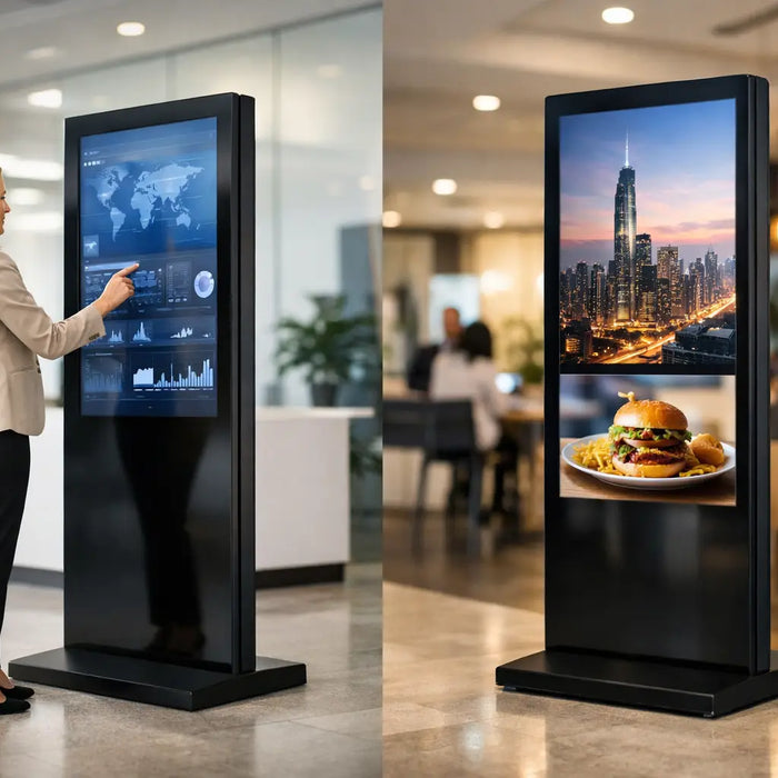 Freestanding Digital Totem Displays for Business