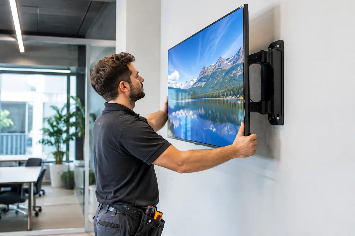 How to Mount Commercial Screens in Business