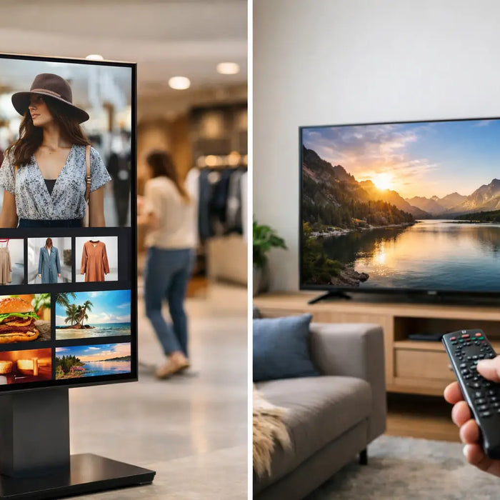 Commercial Display Screens vs Televisions