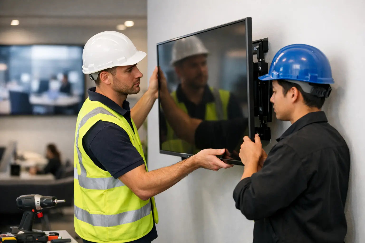 How to Mount Commercial Displays Safely at Work