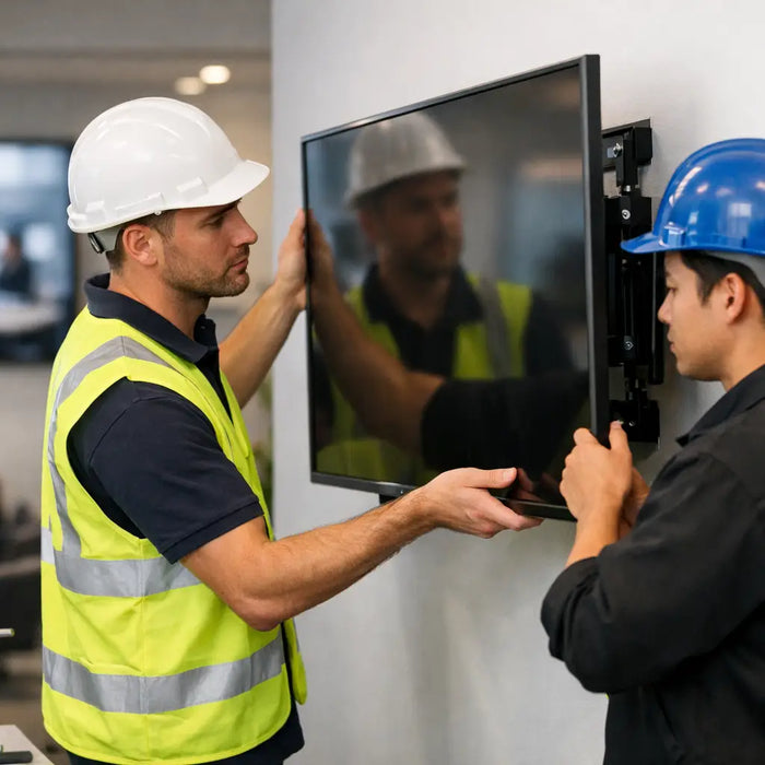 How to Mount Commercial Displays Safely at Work