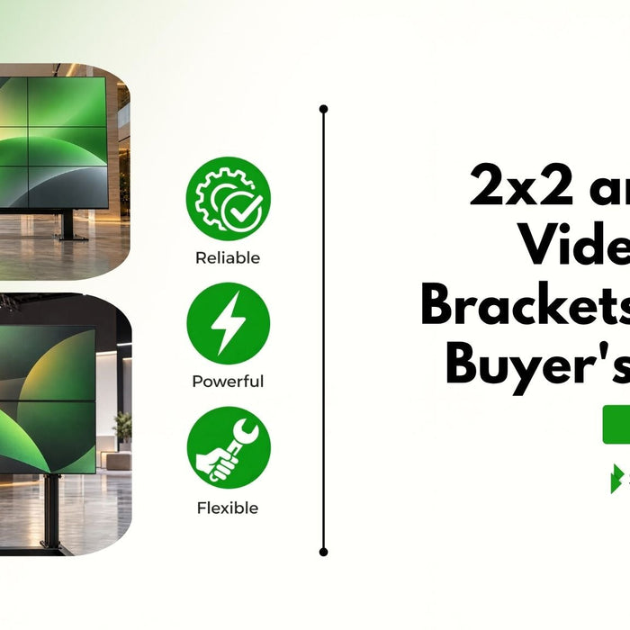 Video Wall Brackets Explained: How to Choose a 2x2 or 3x3 Video Wall Mount