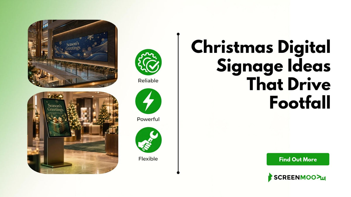 Christmas Retail Displays: Digital Signage Ideas That Drive Festive Footfall