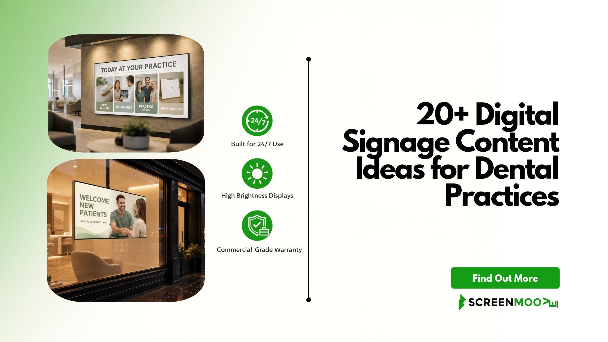 Digital Signage Content Ideas for Dental Practices