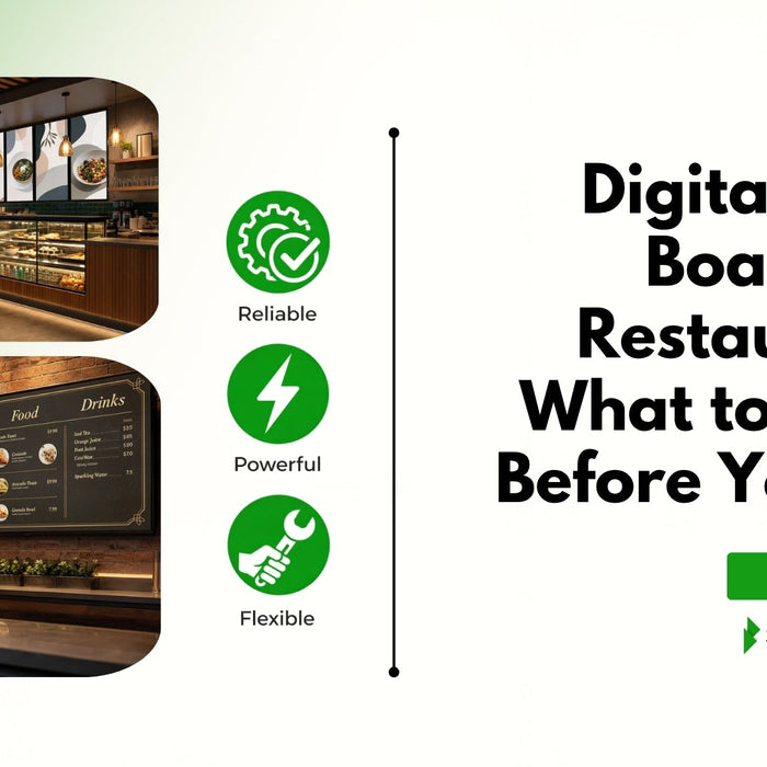 Digital Menu Boards for Restaurants: What to Know Before You Buy