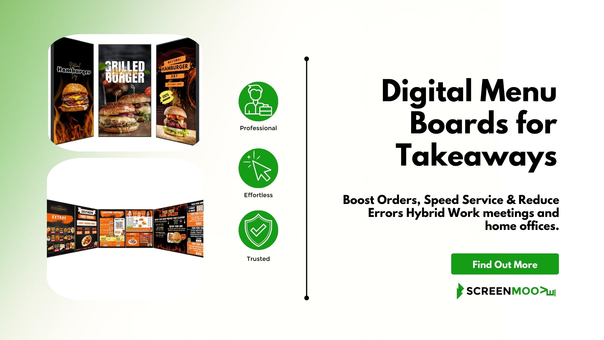 Digital Menu Boards for Takeaways - Boost Orders, Speed Service & Reduce Errors