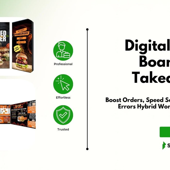Digital Menu Boards for Takeaways - Boost Orders, Speed Service & Reduce Errors