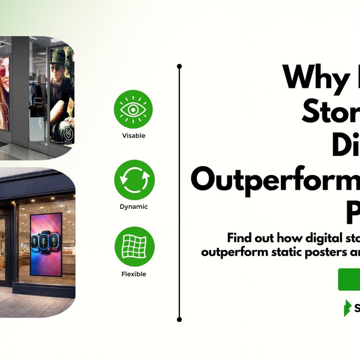 Why Digital Storefront Displays Outperform Static Posters