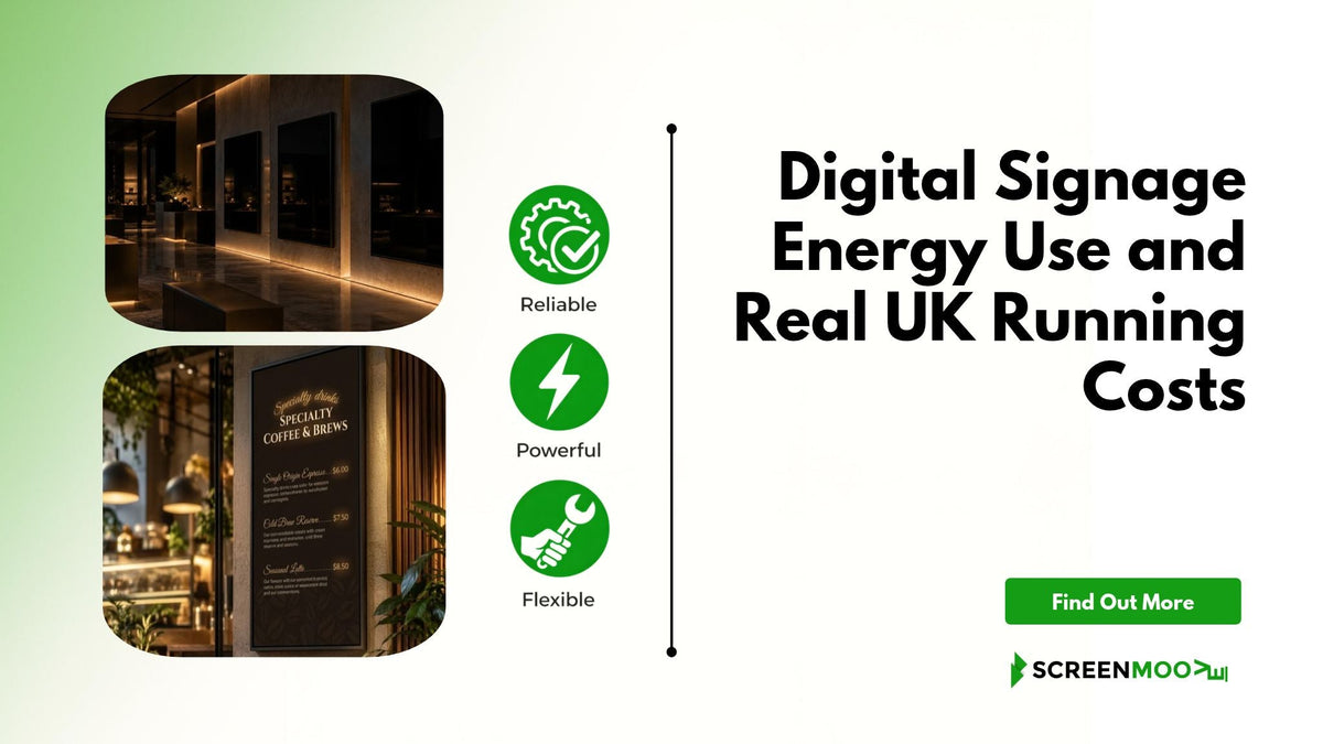 Sustainable Digital Signage: Energy Efficiency and the Real Cost of Running Commercial Screens