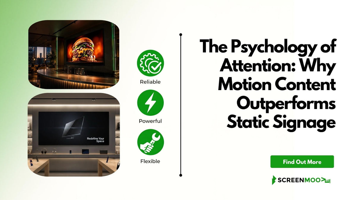 Why Motion Content Beats Static Signage