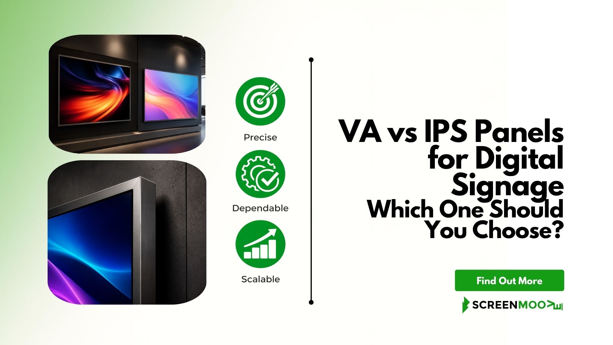 VA vs IPS Panels for Digital Signage - Which One Should You Choose?