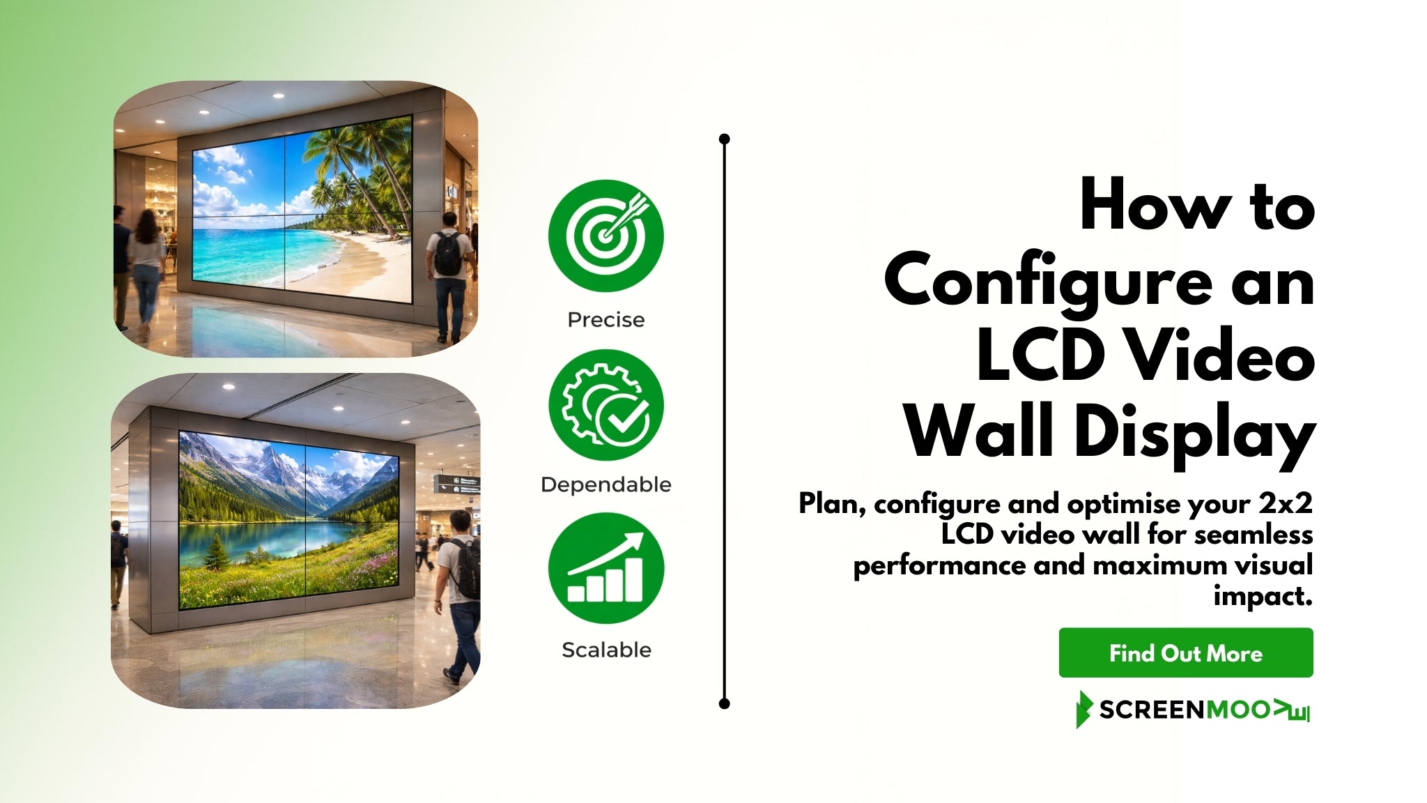 How to Configure an LCD Video Wall Display