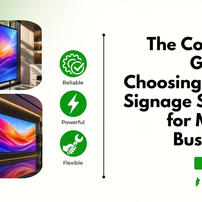 The Complete Guide To Choosing Digital Signage Screens for Modern Businesses