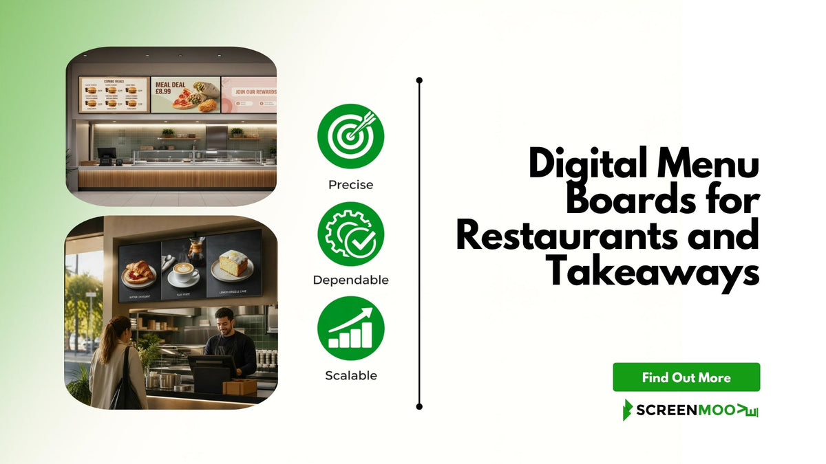 Digital Menu Boards for Restaurants and Takeaways: The Complete UK Buying Guide