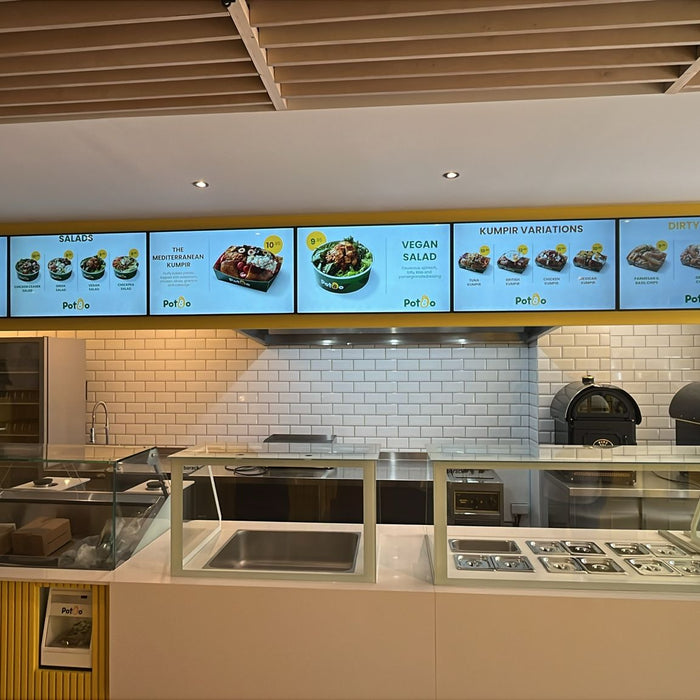Digital Menu Boards Installation for Pot8o in Enfield, London