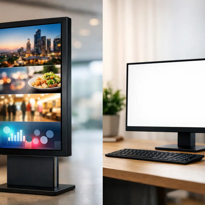 Digital Signage vs Monitor: What to Buy