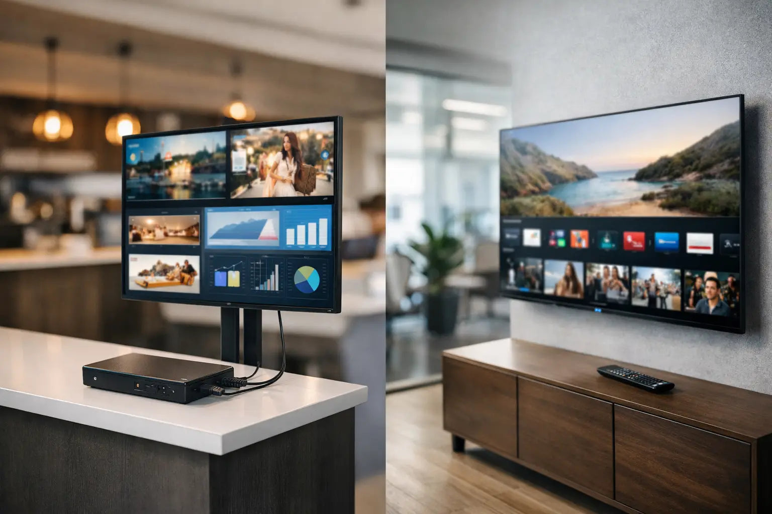 Digital Signage Player vs Smart TV