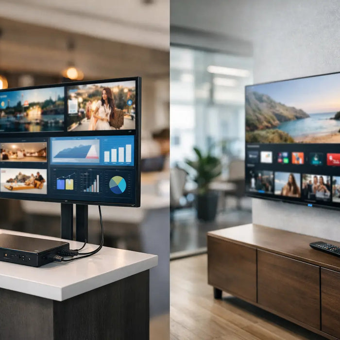 Digital Signage Player vs Smart TV