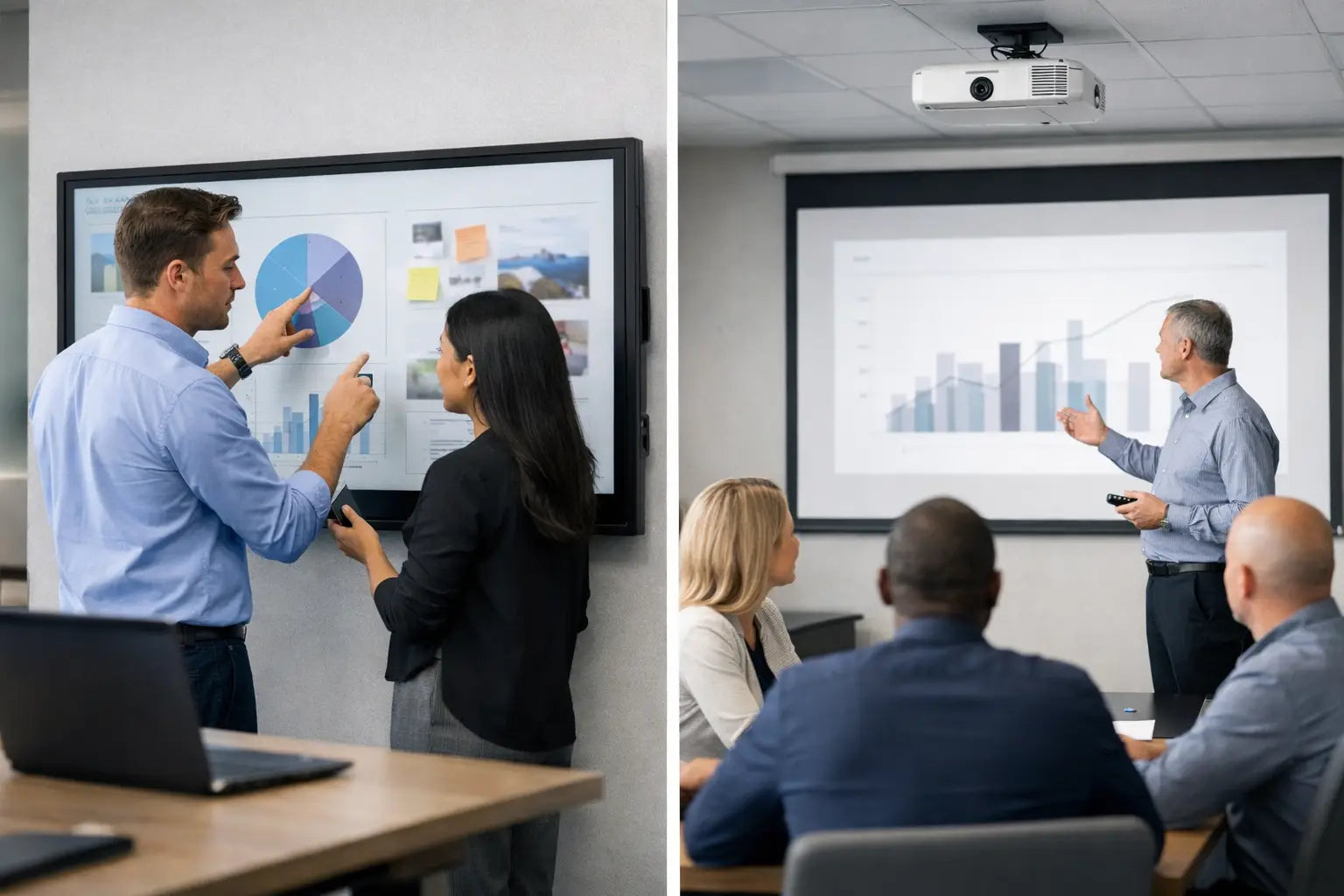 Interactive Display vs Projector System