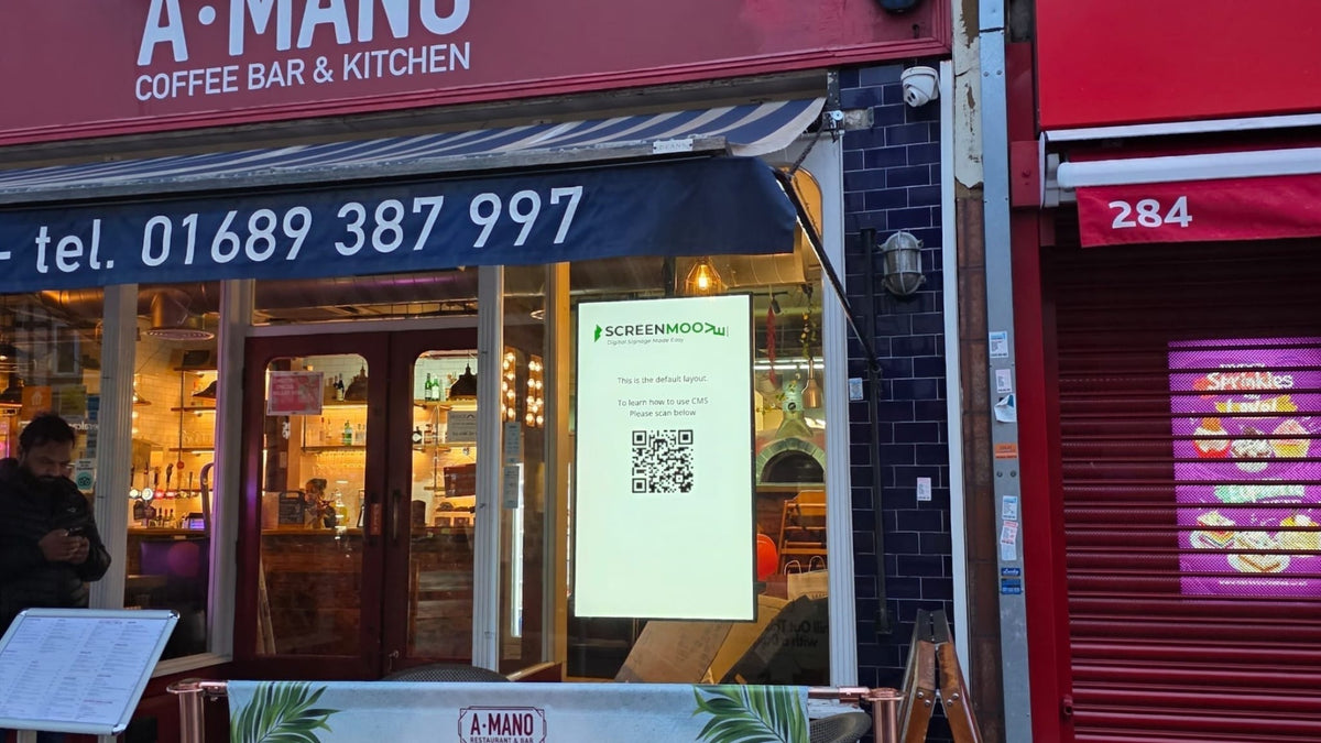 Digital Signage & Installation Service for A MANO, Orpington
