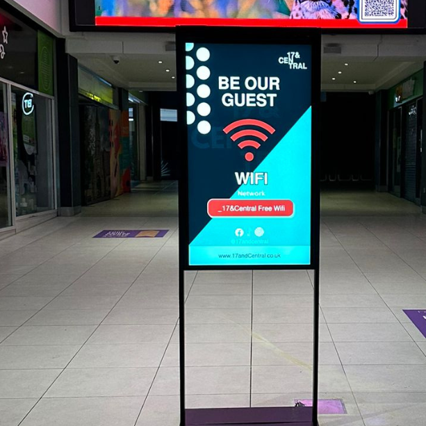 Double-Sided Digital Posters & Installation Service for 17 & Central
