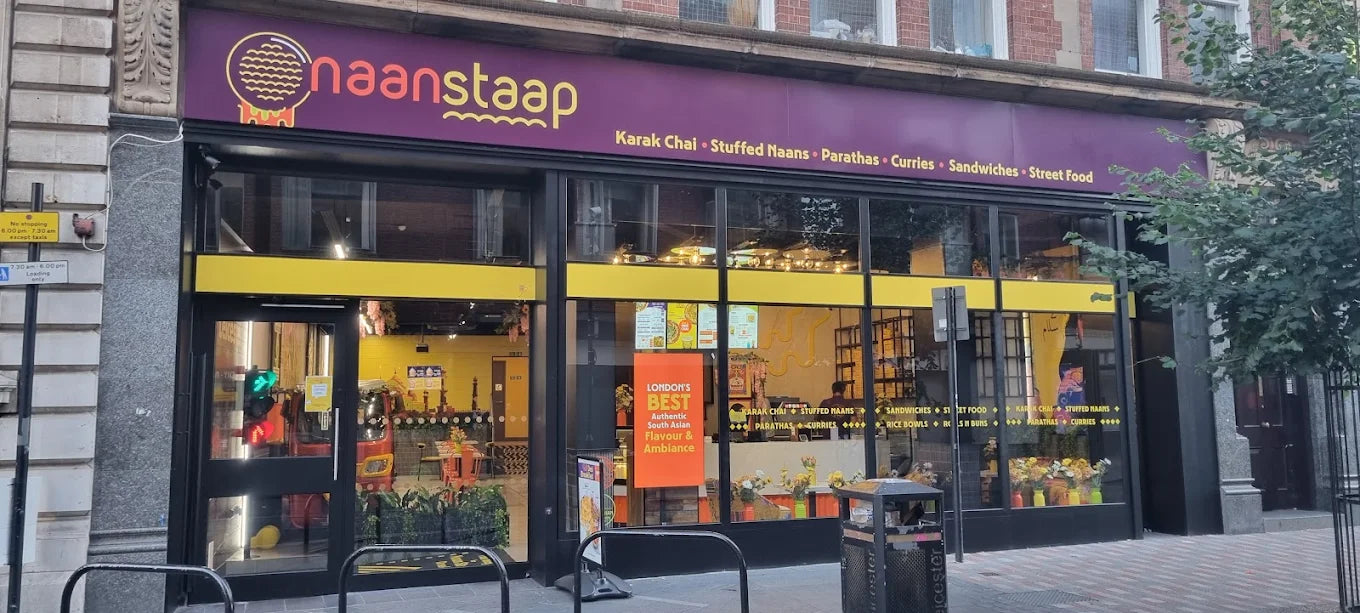 Digital Signage & Freestanding Display for Naan Staap, Leicester