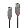 Lindy 0.2m USB 2.0 Type A Extension Cable, Anthra Line | 36700