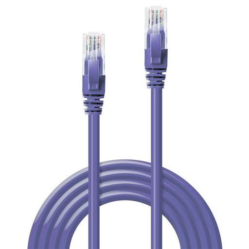 Lindy 0.3m Cat.6 U/UTP Network Cable, Purple | 48120 Network Cable Lindy