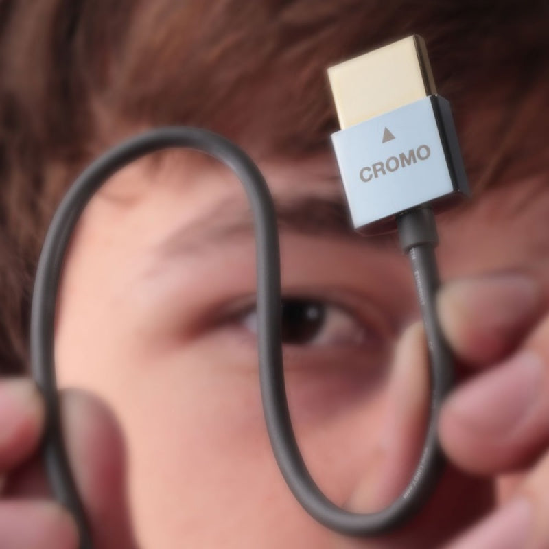 Lindy 0.5m CROMO Slim High Speed HDMI to Micro HDMI Cable with Ethernet | 41680 HDMI Cable Lindy