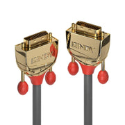 Lindy 0.5m DVI-D Dual Link Cable, Gold Line | 36200 Audio / Video Cable Lindy