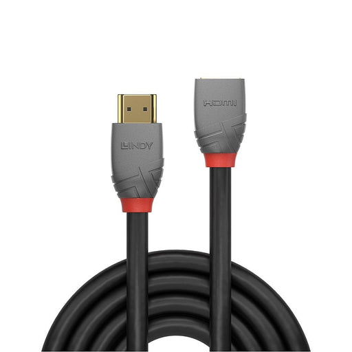 Lindy 0.5m High Speed HDMI Extension Cable, Anthra Line | 36475 Lindy HDMI Cable Lindy