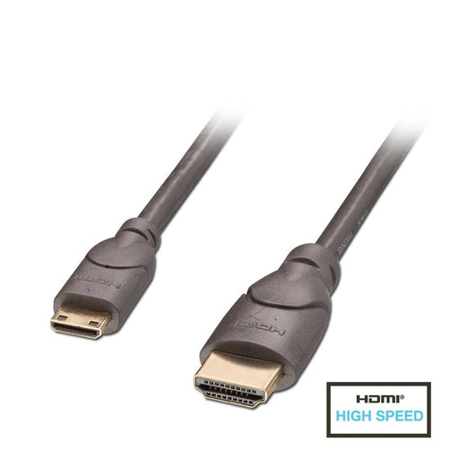 Lindy 0.5m Premium HDMI to Mini HDMI Cable, Anthra | 41030 Lindy HDMI Cable Lindy
